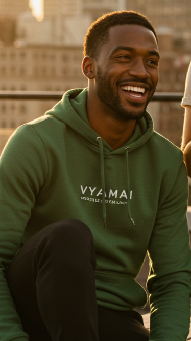 VYAMAI Signature Hoodie – Balance & Motion (Premium Fit · Timeless Essential)