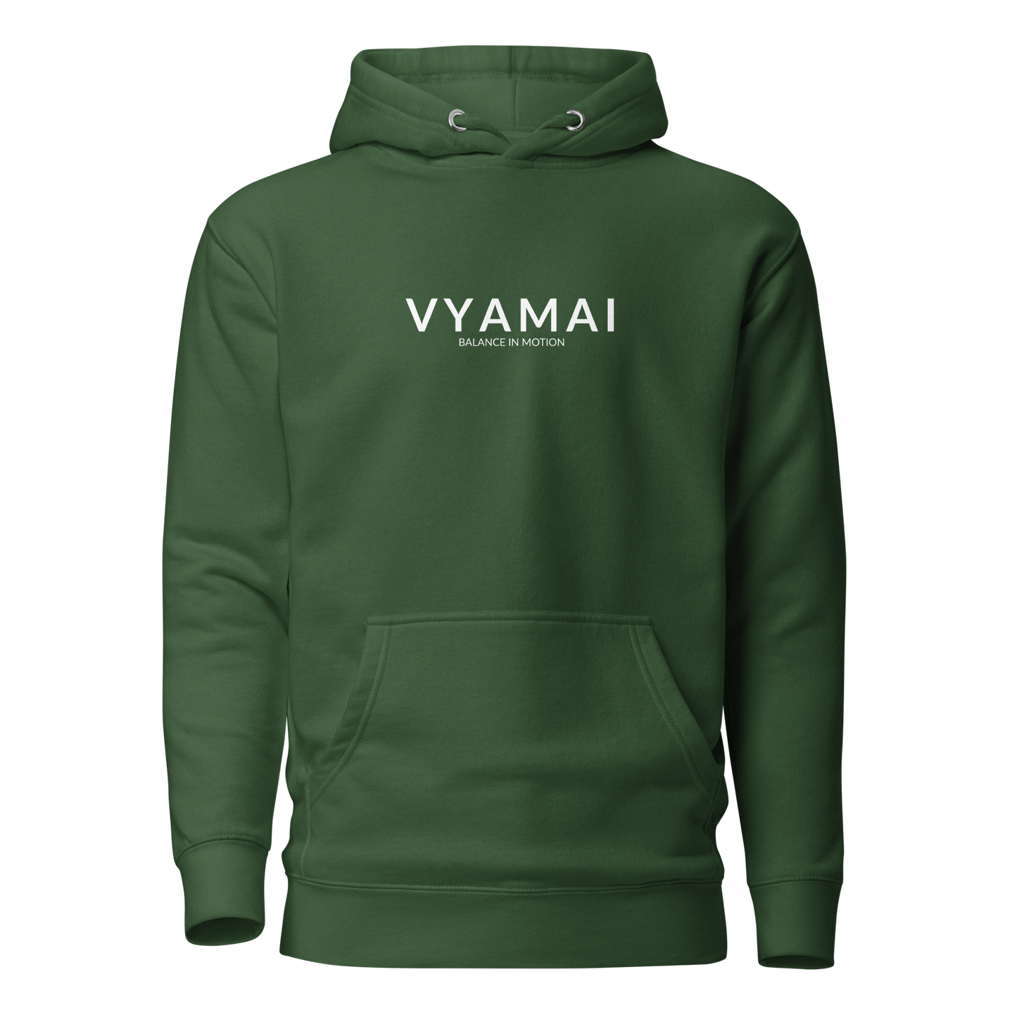 VYAMAI Signature Hoodie – Balance & Motion (Premium Fit · Timeless Essential)
