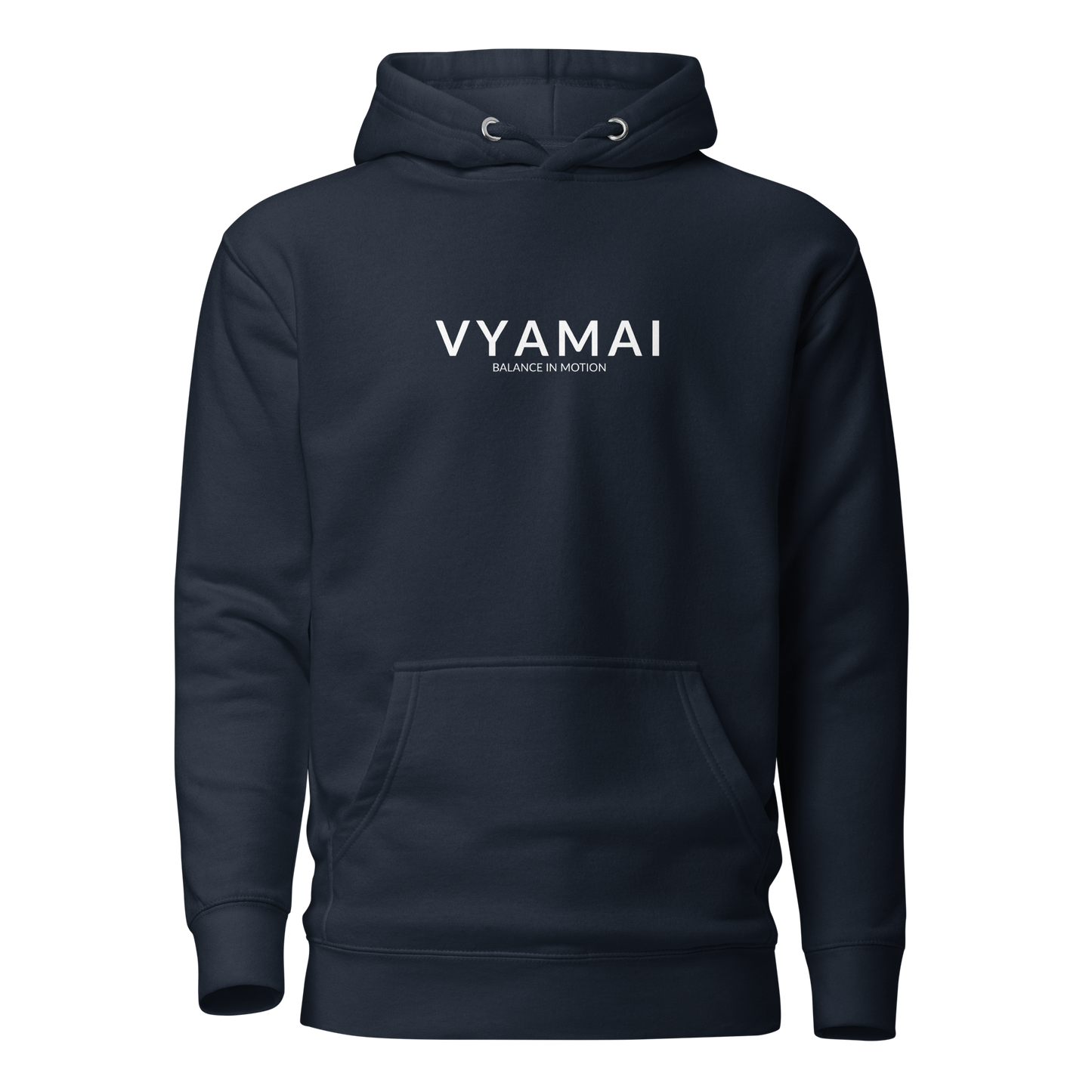 VYAMAI Signature Hoodie – Balance & Motion (Premium Fit · Timeless Essential)