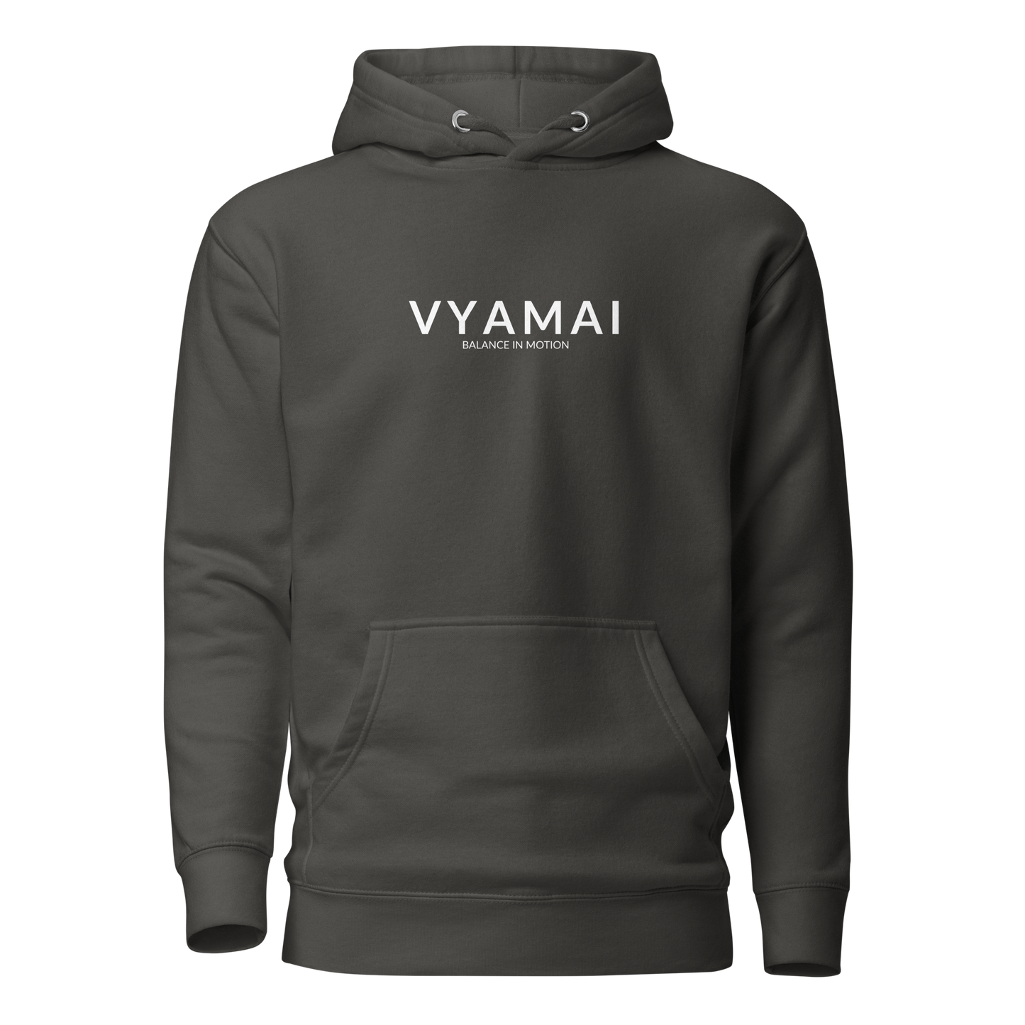 VYAMAI Signature Hoodie – Balance & Motion (Premium Fit · Timeless Essential)