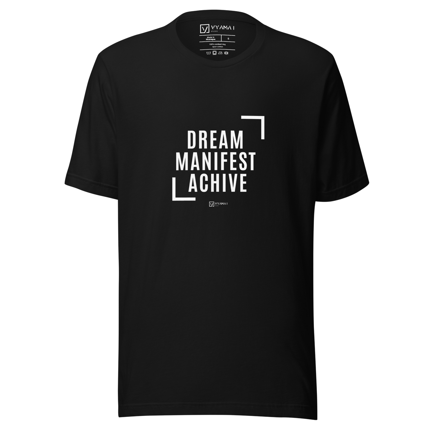 DREAM · MANIFEST · ACHIEVE TEE Lightweight Edition (Core Colors · Premium Fit)