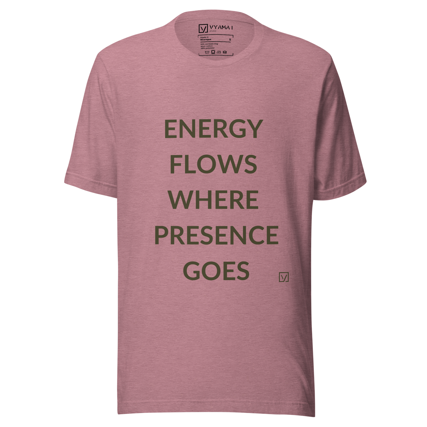 Energy Presence Tee – Structured Edition (Bold Letters · Premium Fit)