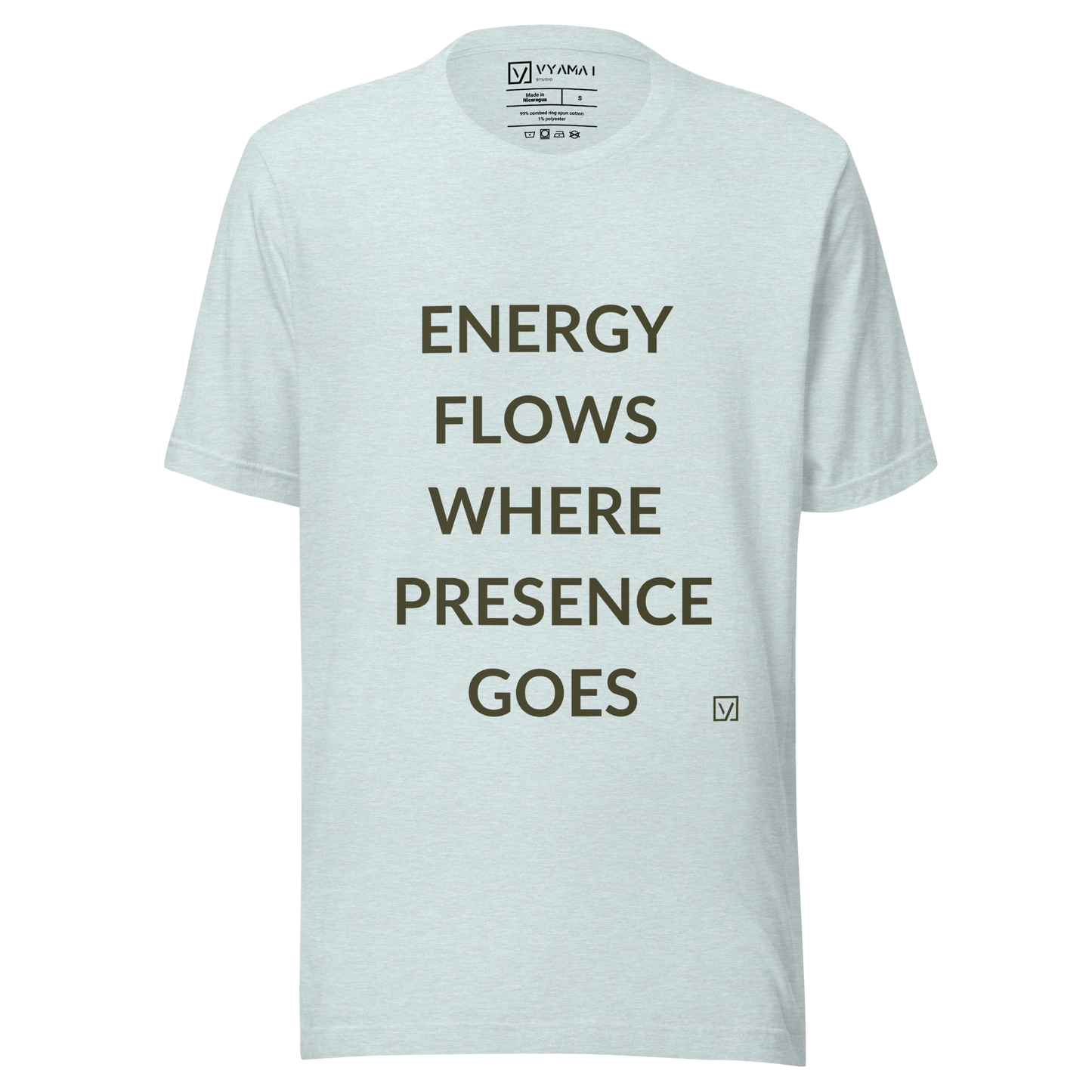 Energy Presence Tee – Structured Edition (Bold Letters · Premium Fit)