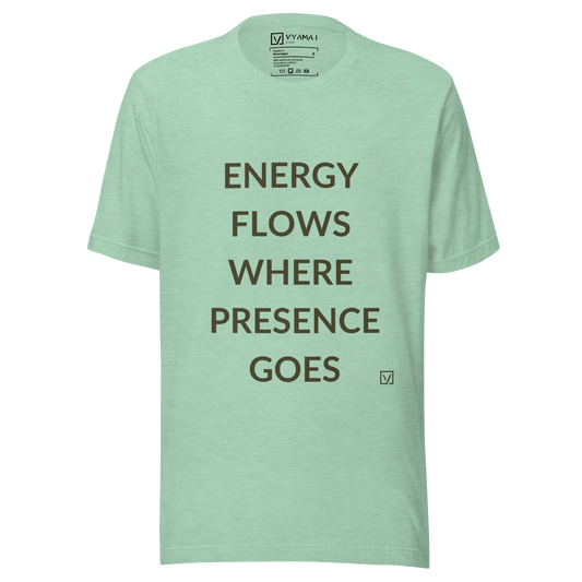 Energy Presence Tee – Structured Edition (Bold Letters · Premium Fit)