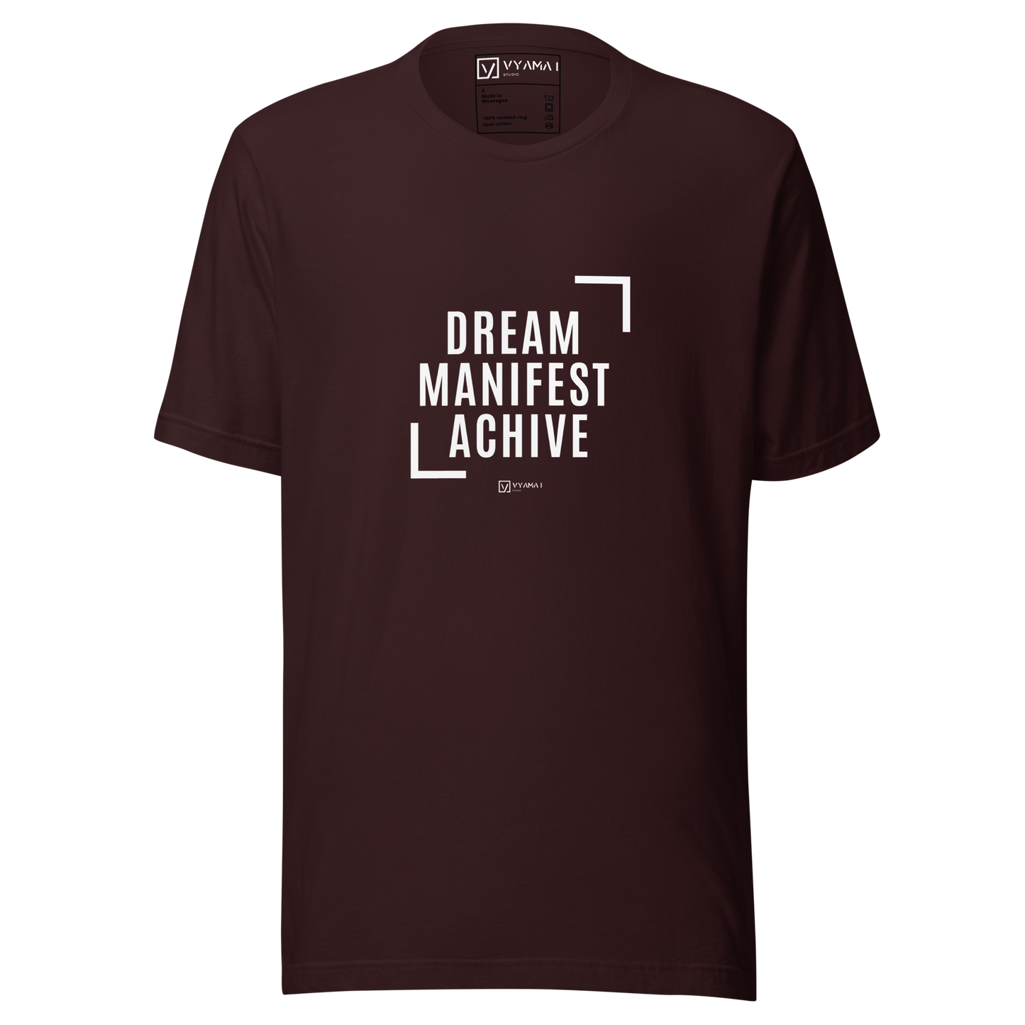 DREAM · MANIFEST · ACHIEVE TEE Lightweight Edition (Core Colors · Premium Fit)