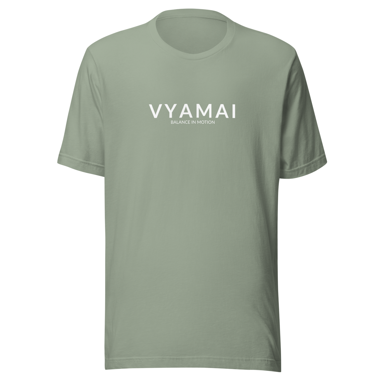 VYAMAI Signature Tee – Balance & Motion (Premium Fit · Timeless Essential)