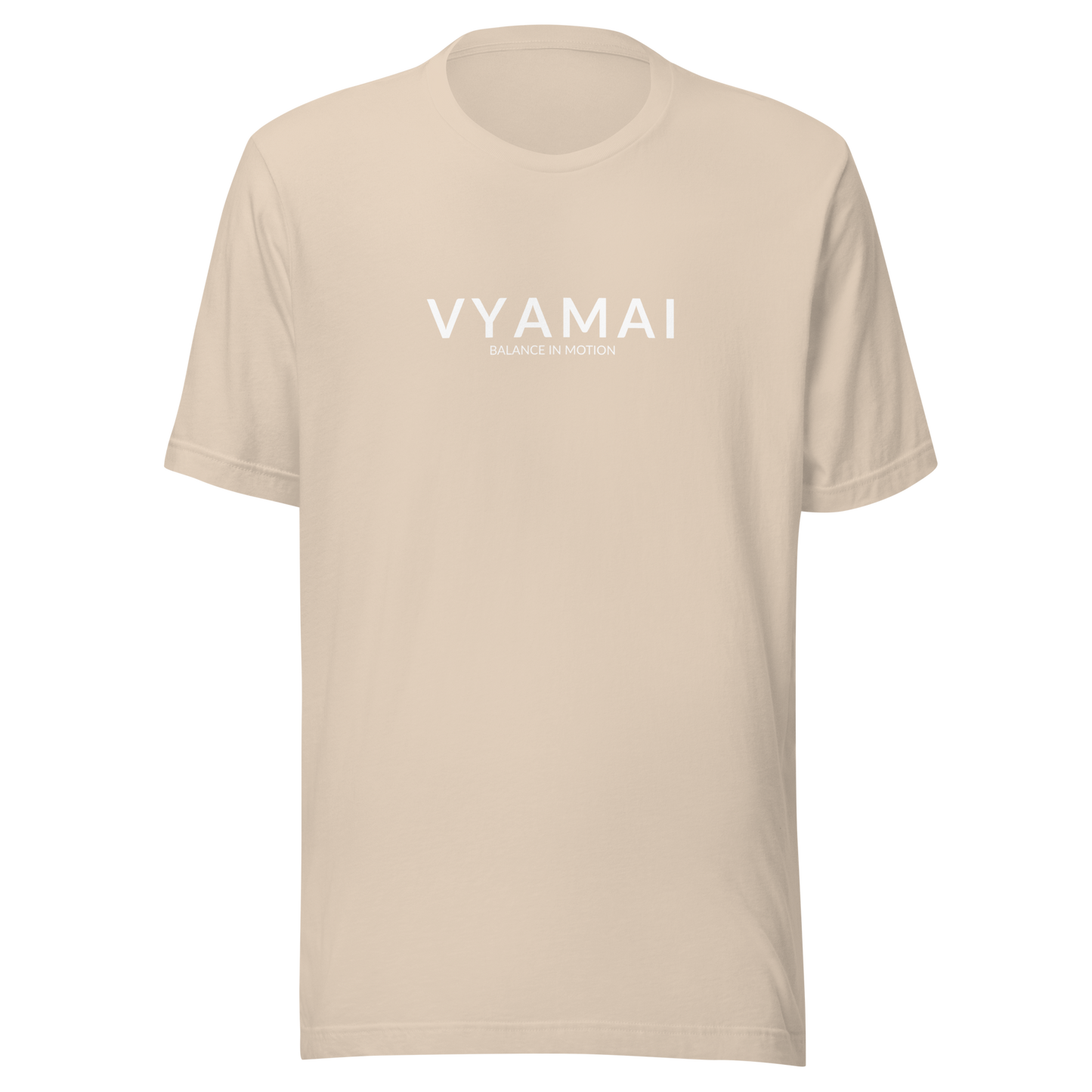 VYAMAI Signature Tee – Balance & Motion (Premium Fit · Timeless Essential)