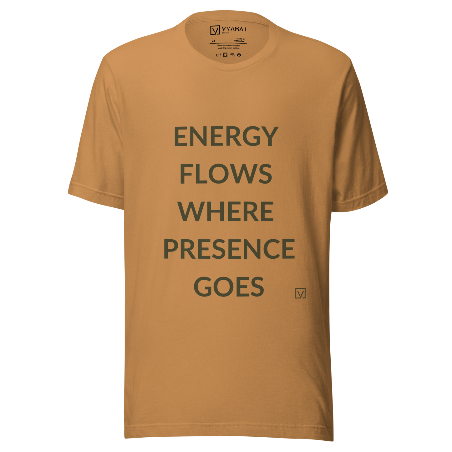 Energy Presence Tee – Structured Edition (Bold Letters · Premium Fit)