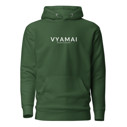 VYAMAI Signature Hoodie – Balance & Motion (Premium Fit · Timeless Essential)