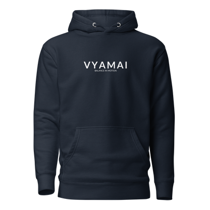 VYAMAI Signature Hoodie – Balance & Motion (Premium Fit · Timeless Essential)