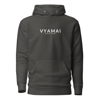 VYAMAI Signature Hoodie – Balance & Motion (Premium Fit · Timeless Essential)