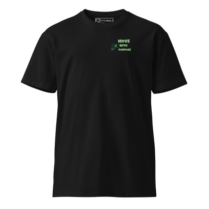 MOVE WITH PURPOSE TEE – HUMMINGBIRD EDITION (Black & White · Core Fit)