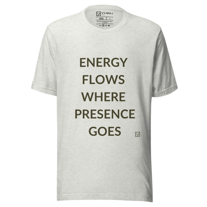 Energy Presence Tee – Structured Edition (Bold Letters · Premium Fit)