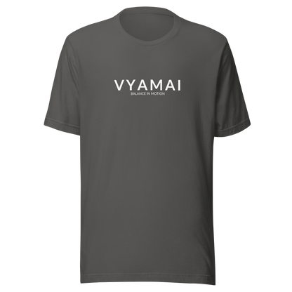 VYAMAI Signature Tee – Balance & Motion (Premium Fit · Timeless Essential)