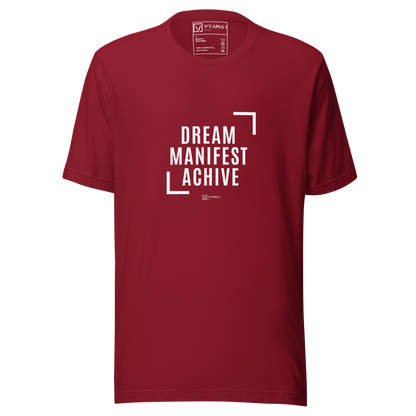 DREAM · MANIFEST · ACHIEVE TEE Lightweight Edition (Core Colors · Premium Fit)
