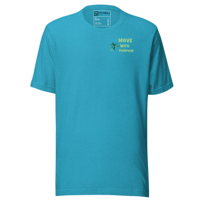 MOVE WITH PURPOSE TEE – HUMMINGBIRD EDITION Lightweight (Blue Tones · Premium Fit)