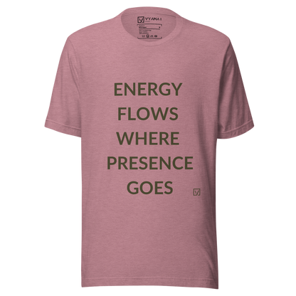 Energy Presence Tee – Structured Edition (Bold Letters · Premium Fit)
