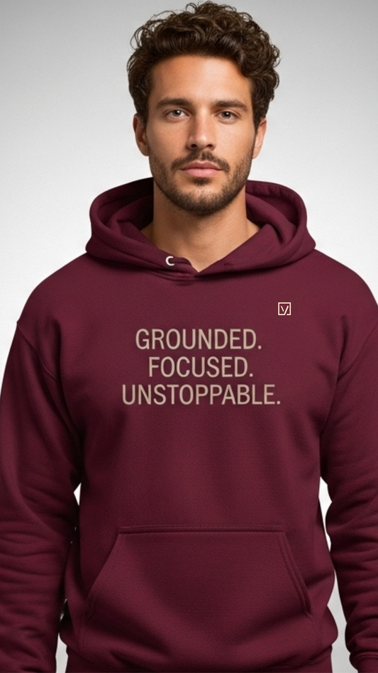 Grounded Energy Hoodie – Statement Front Edition